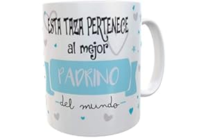SAQUITOMAGICO Esta Taza Pertenece al Mejor. Padrino del Mundo!!!!.-Taza Regalo para Esa Persona Especial Que Tanto Quieres (Padrino)
