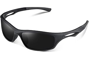 Skevic Gafas de Sol Hombre Mujer Polarizadas TR90 - Gafas Running, Gafas Ciclismo Hombre Ideales para Deporte, Pesca, MTB, Esquí, Golf, Bicicleta, etc. Gafas de Sol Deportivas Protección 100% UV400