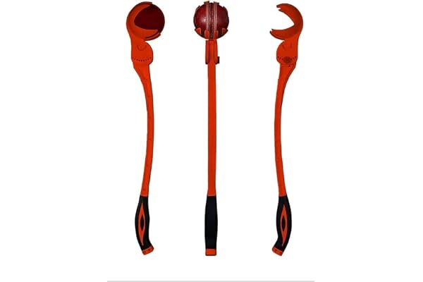 VITAL SPORTS CLUB Adjustable Cricket Ball Thrower Automatic Ball Launcher for Cricket Batting Practice, Portable Bowling Machine for Skill Development & Training (Red)