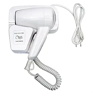 FABULUX ABS A-ONE Wall Mounted Hair Dryer / Electric Skin Dryer with Wall Mounted Holder for Men & Women Drying Suitable for Bathroom / Bedroom / Dressing Room.