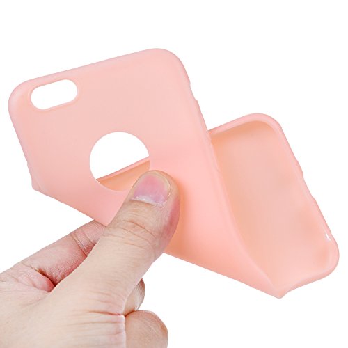 iphone 6/6S Plus Hülle Badalink iphone 6/6S PlusSchutzhülle TPU Handyhülle Case Cover Handytasche Anti-Rutsch Kratzfest Handyhülle Case Cover für Iphone 6/6S Plus Matt Rosa - 7