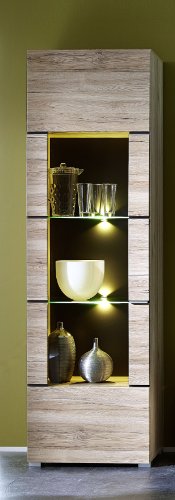 Preisvergleich Produktbild Vitrine San Remo Eiche hell