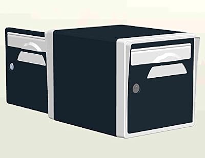 CBOUTIC Boite aux lettres 2 portes Gris Anthracite-Blanche - CREASTUCE-07-DF