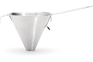 De Buyer - Passe-sauce "Chinois" en inox perforé - Diamètre 18 cm -, Argent