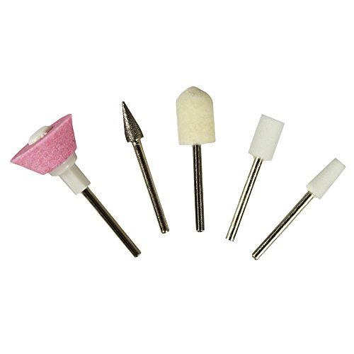 COM-FOUR® elektrisches Maniküre und Pediküre Set mit 5 Aufsätzen – für perfekte Nägel (1 Stück) - 3