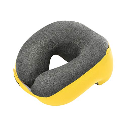 GYY Oreiller de Voyage Enfant,Coussin de Cou Ultra Doux Oreiller Cervical Douleurs au Cou de Sommeil pour Siège Voiture/Rouge,Yellow