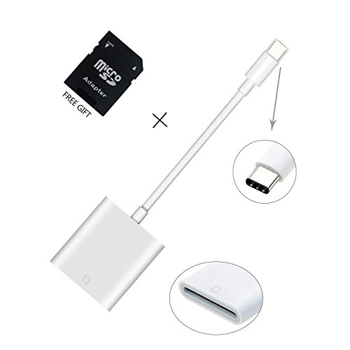 USB C a la Tarjeta del SD Adaptador del Lector de la cámara,Trail Game Cámara Lector de Visor de Tarjeta para el teléfono Android y Tablet-Compatible con Finales de 2016MacBook Pro y MacBook Retina