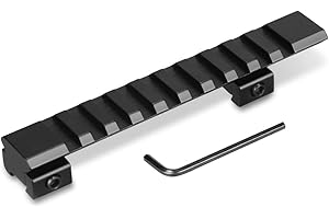 KEENZO Longueur 125mm Dovetail à Weaver Picatinny Adaptateur D'extension Rail de Montée Base 11mm Converti en Rail 20mm avec 10 Emplacements