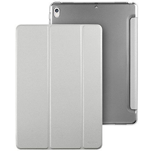 iPad Pro 12.9 (2017 veröffentlichen) Hülle, ESR® Yippee Series Auto Aufwachen/Schlaf Funktion Wickelfalz PU Ledertasche mit Durchschaubar Rückseite Schutzhülle für iPad Pro 12.9 2017(Grau) - 3