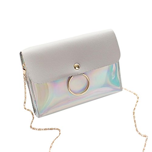 Preisvergleich Produktbild LSAltd Damen Taschen Frauen Mode Pailletten Crossbody Tasche Schultertasche Münztasche Handytasche \ Versand, Party, Schule, Reise (Grau)