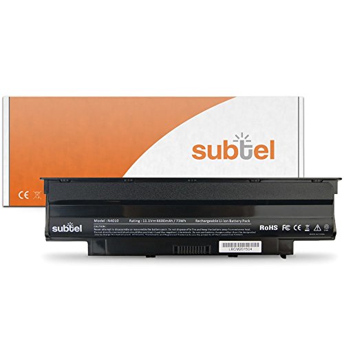 subtel® Qualitäts Akku (6600mAh) für Dell Inspiron 13R / 14R / 15R / 17R / Vostro 3450 / 3550 / 3750 Notebookakku Laptopakku Ersatzakku Batterie