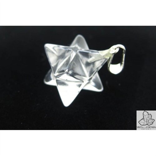 Merkaba Collar en Cuarzo Blanco