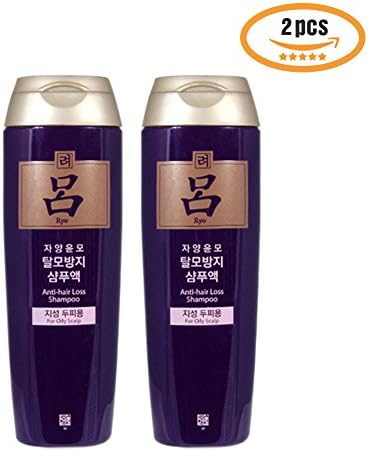 Premium Ginseng Saponin Anti Hairloss Shampoo Oily Scalp Care 180ml 2P 4P for Damaged Hair and Scalp Soothing - Potable Shampoo Made in Korea (2P)