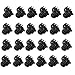 24Pcs Ladies Black Plastic Mini Hairpin 6 Claws Hair Clip Clamp