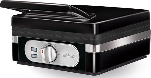 Waffeleisen / Waffelautomat zur gleichzeitigen Zubereitung von 2 großen belgischen Waffeln, Antihaftbeschichtung, 1400 Watt mit Temperaturkontrolle (schwarz) - 3