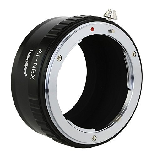 haoge Adaptateur de monture d objectif pour Nikon AI AIS Objectif    monture Sony E-mount NEX  NEX-3  NEX-5  NEX-5  N  NEX-7  NEX-7  N  NEX-C3  NEX-F3  A6300  A6000  A5000  A3500  IS  A3000  NEX-VG10  VG20