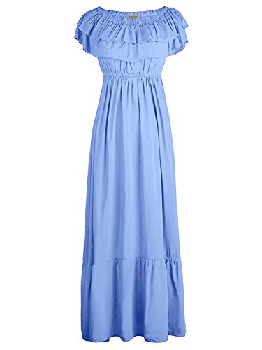 knee length dresses for ladies Olivia Off Shoulder Ruffle Maxi Dress main image 1