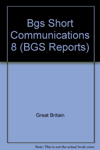 Preisvergleich Produktbild Bgs Short Communications 8 (BGS Reports)