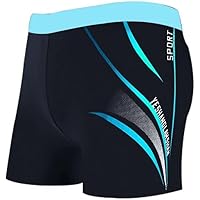 Slip De Bain Homme Boxer - Tissu Respirant Séchage Rapide - Bleu Roi - Pour 70-100 Kg