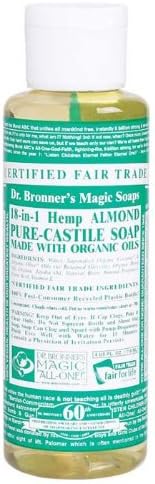 Dr. Bronner's Pure-Liquid Castile Soap - Almond, 4 Oz