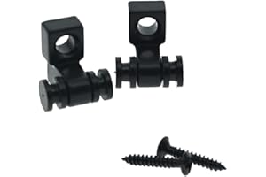 Dopro Zestaw 2 rolek do gitary sznur drzew wałek sznur prowadnic do elektrycznych gitar Stratocaster Tele Telecaster czarny