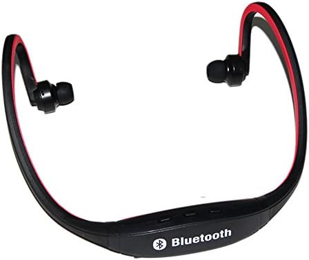 Kasstino Wireless Bluetooth Headset SPORT Stereo Headphone Earphone for iPhone Samsung LG (Black &amp; Red)