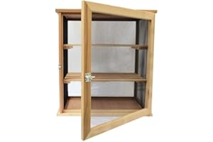 OUTILS-ET-NATURE.FR Masy 209 Garde manger grand modèle en hêtre, 3 étages, grillagé sur 4 faces, toile moustiquaire en acier galvanisé, 2 clayettes amovibles, Brown, 60 x 55 x 35 cm, 8.4 kg