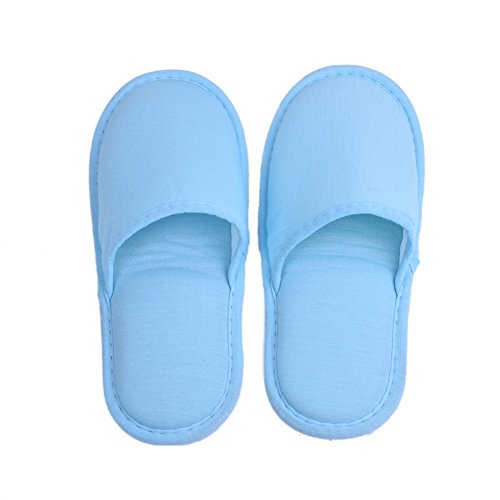 Pair Travel Foldable Slippers Anti Slip With Drawstring Storage