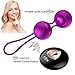 Produktbild JFJFJSJS 2-in-1-Kegel-Ball-Set - Damen Massge Bar und Silica-Funkfernbedienung Massge-Gerät zum Laden und Beckenbodenübung Kegel-Übungs-Gewichtsset