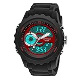 chengge Armbanduhr-Datumswochenanzeige Der Sportuhr Intelligentes Digitales Armband, Stoppuhr, Wecker, Weltzeit