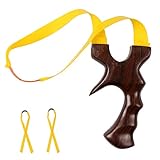 ☛【Was bekommen Sie】 1 St. Schleuder + 2 St. Ersatzgummibänder，die Farbe des Gummibandes ist vielleicht anderes.