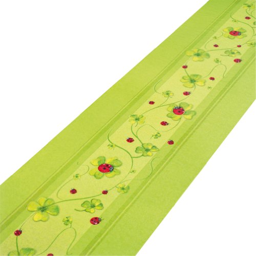 Susy Card 11204302 Tischband, Airlaid, Motiv Good luck, 4 m x 16.5 cm