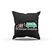 Produktbild NERDO - T3 Camper Evolution - FARBE: SCHWARZ MIT FÜLLUNG - Dekokissen / Zierkissen / Sofakissen / Kissen als Geschenkidee - 40 cm x 40 cm