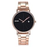 Gaddrt MEIBO Damen Casual Quarz Edelstahl New Strap Watch Analoge Armbanduhr (Rose Gold)