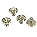 Produktbild sourcingmap 4 Stk Metall runde Form Schubladen Schrank Tür Griff Schluck Knopf Bronze Ton