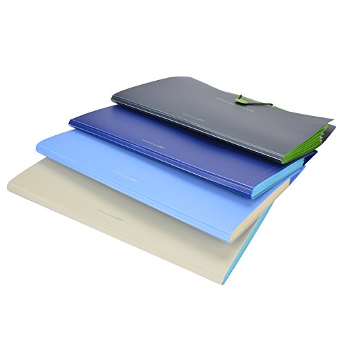 Carpeta Clasificadora Coofit Carpeta Archivadora con Compartimentos Tipo Acorde  n Ampliaci  n de Carpeta de Archivos Impermeable A4 con 8 Compartimentos  Amarillo claro 