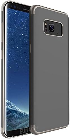 Samsung Galaxy S8 Case, EJBOTH TPU Plating Frame Phone Case Full Protection Back Cover Soft Silicone Phone Accessories Protector Shell For Samsung Galaxy S8 - Ultra Clear Anti Slip Scratch Resistant.[Gray]