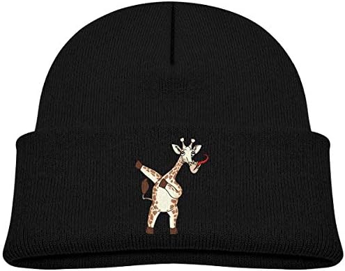 QKDeals Toddler Boys Girls Hat Funny Dabbing Giraffe Beanie Hats Skull Cap Knit Kids