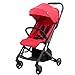 Produktbild Xing Hua Home Kinderwagen Kinderfahrrad Reisesystem Kinderfahrrad 0-3 Jahre Alter Einfacher Wagen Faltbarer Handwagen Buggys (Color : Red, Size : 41 * 63 * 100cm)