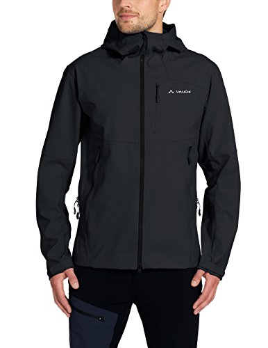 VAUDE Herren Jacke Roccia Softshell Hoody, Black, XL, 40079