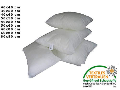 Füllkissen Inletts alle Größen zur Wahl mit Öko-Tex (40×40 cm) - 2