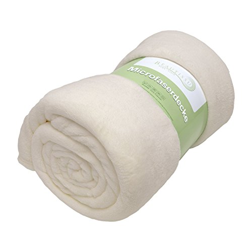 Beautissu® XXL Kuscheldecke Aurelia 150x200cm Mikrofaserdecke flauschige Coral-Fleece Wohn-Decke ÖKO-TEX natur - 6
