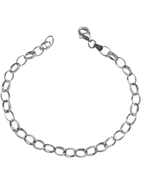 Kinder-Charm-Armband aus Sterling-Silber 925 16,5cm Wird in einer eleganten Geschenkschatulle von Amore Bracciali...