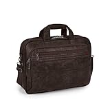 Cartera Portatil 15,6" Tres Compartimentos Gabol Civic Chocolate Tres compartimentos,bolsillos delanteros y trasero.Asa larga regulable en altura y doble asa corta para llevar comodamente en la mano.Forrado,acolchado,adaptable y con organizador.Para portatil de 15,6" Medidas: 43x31x11 cm