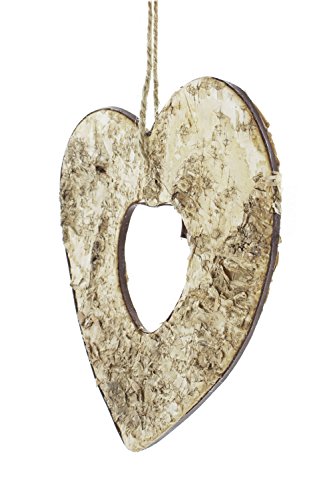 Deko-Hänger „Herz“, natur im 3er Set - 3