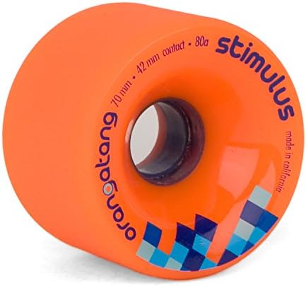 Orangatang Stimulus 70 mm 80 a Freestyle Longboard Slide Ewheels Orange