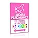 Produktbild M-Mount Halter Blechschilder Vintage Parking warnt Täter Wird Rainbow Kinder Dekoration Fun Metall Wand sign12 X 20,3 cm