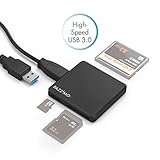SPEICHERWUNDER: Selbst hochauflösende Bilder und Videos sind für den Pazzimo Multi Kartenleser USB 3.0 kein Problem. SD Karten können bis zu einer Kapazität von 512 GB ohne Probleme gelesen werden, funktioniert auch mit USB 2.0 und USB 1.1.