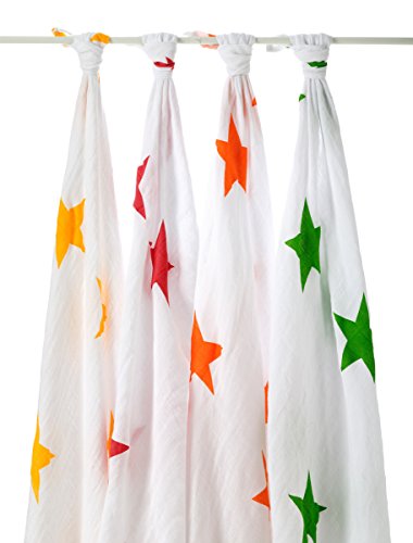 Preisvergleich Produktbild aden + anais 2032G Classic Swaddle Super Star, 4er pack
