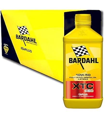 Bardahl XTC C60 10W50 Motoröl – 3 Liter, Inkl. Ölfilter, Für Sportmotorräder